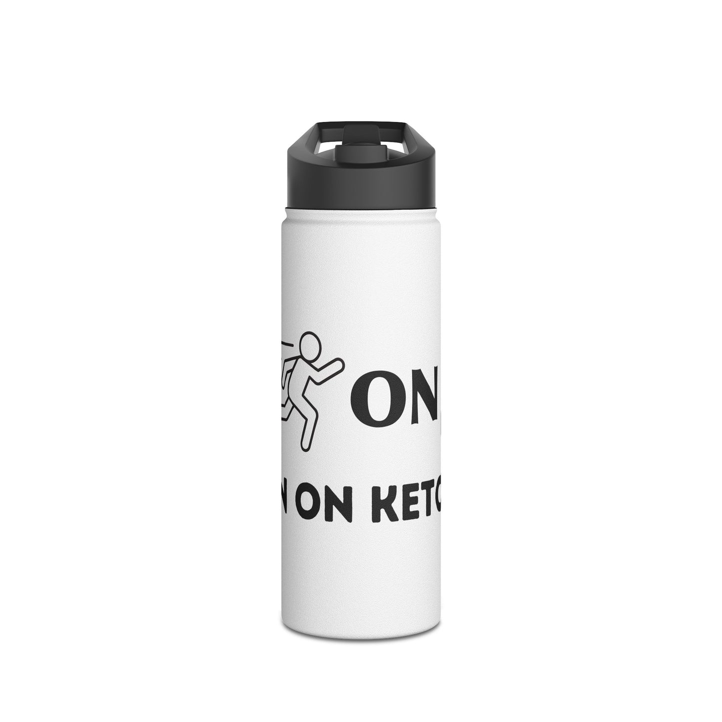 I Run on Ketones - Stainless Steel Water Bottle, Standard Lid