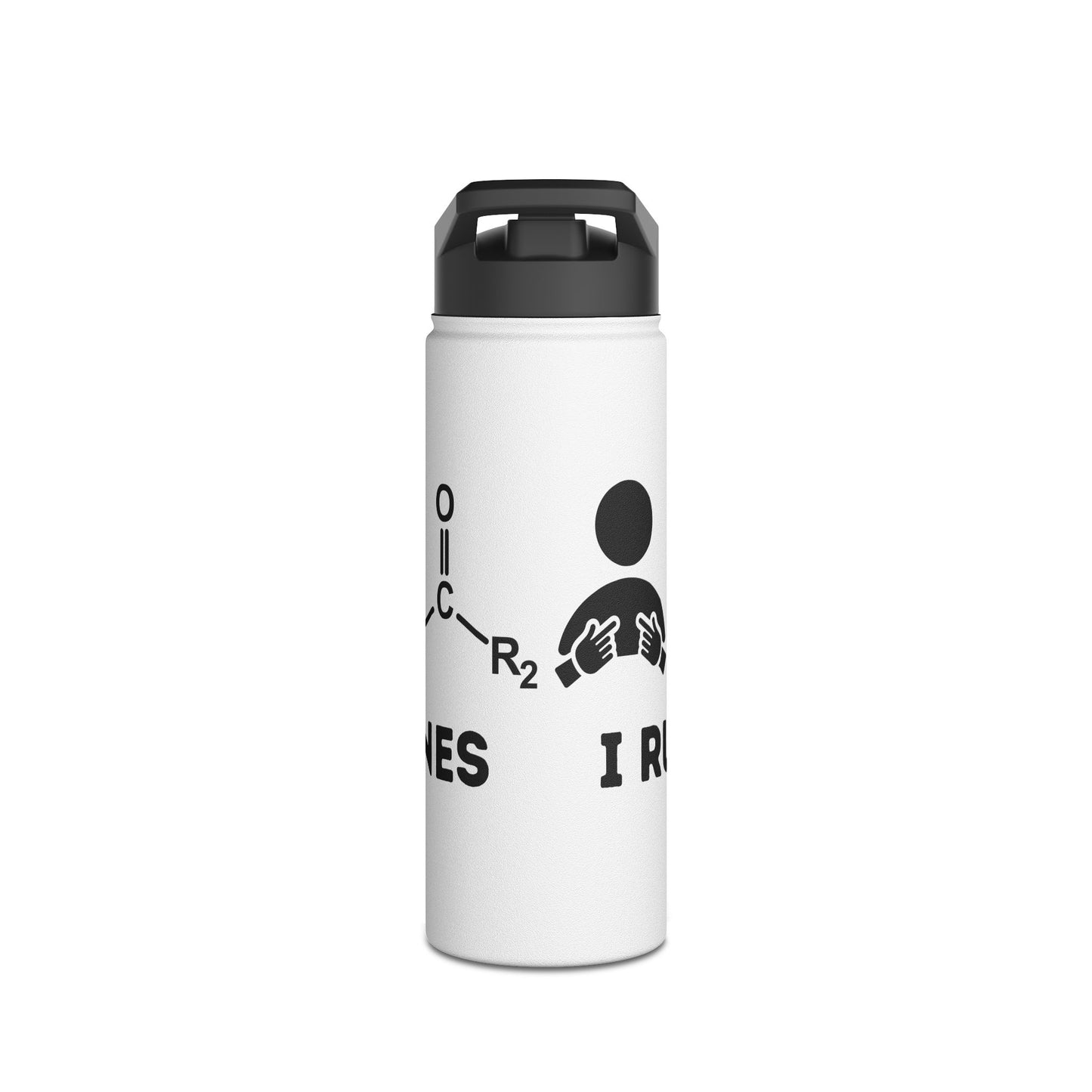 I Run on Ketones - Stainless Steel Water Bottle, Standard Lid