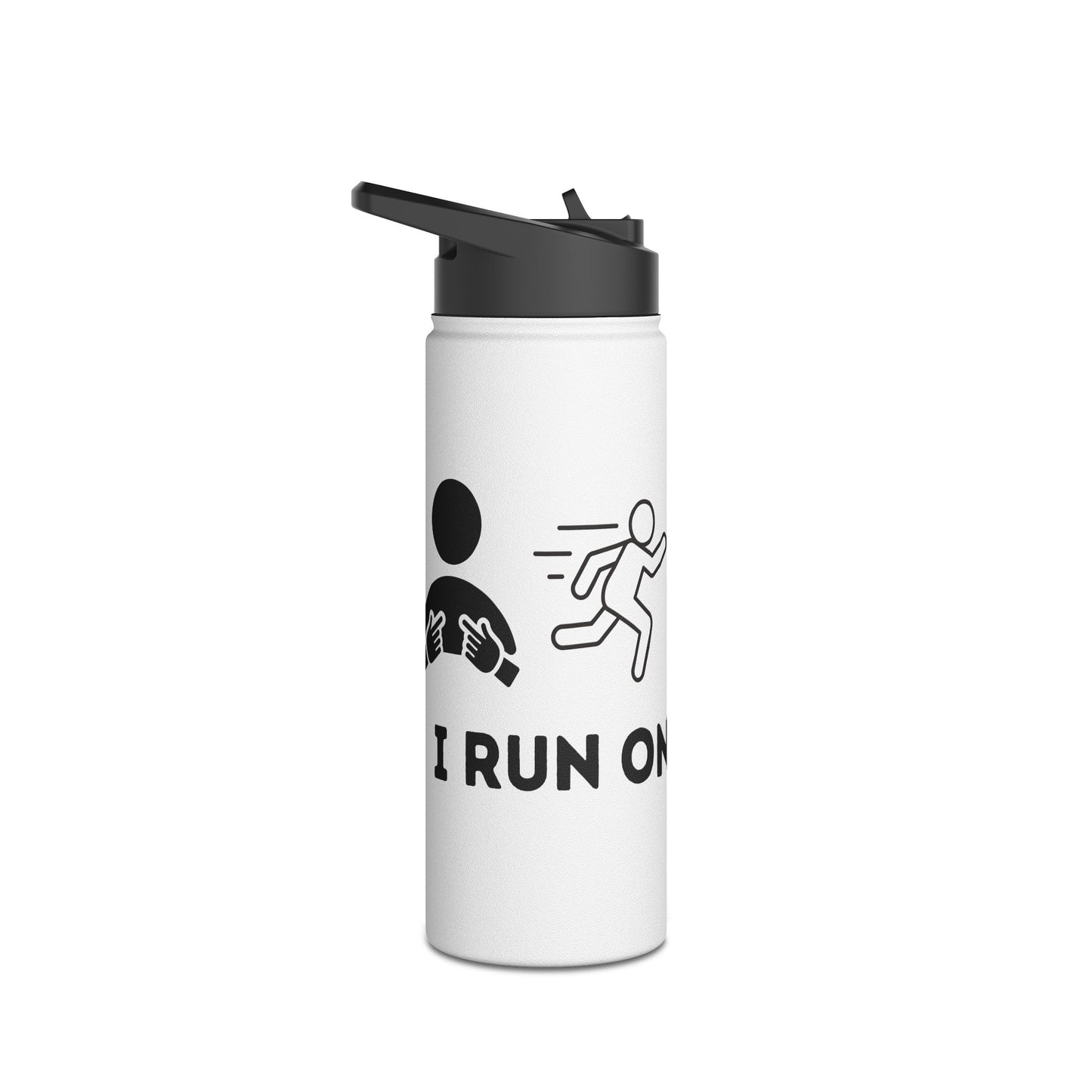 I Run on Ketones - Stainless Steel Water Bottle, Standard Lid