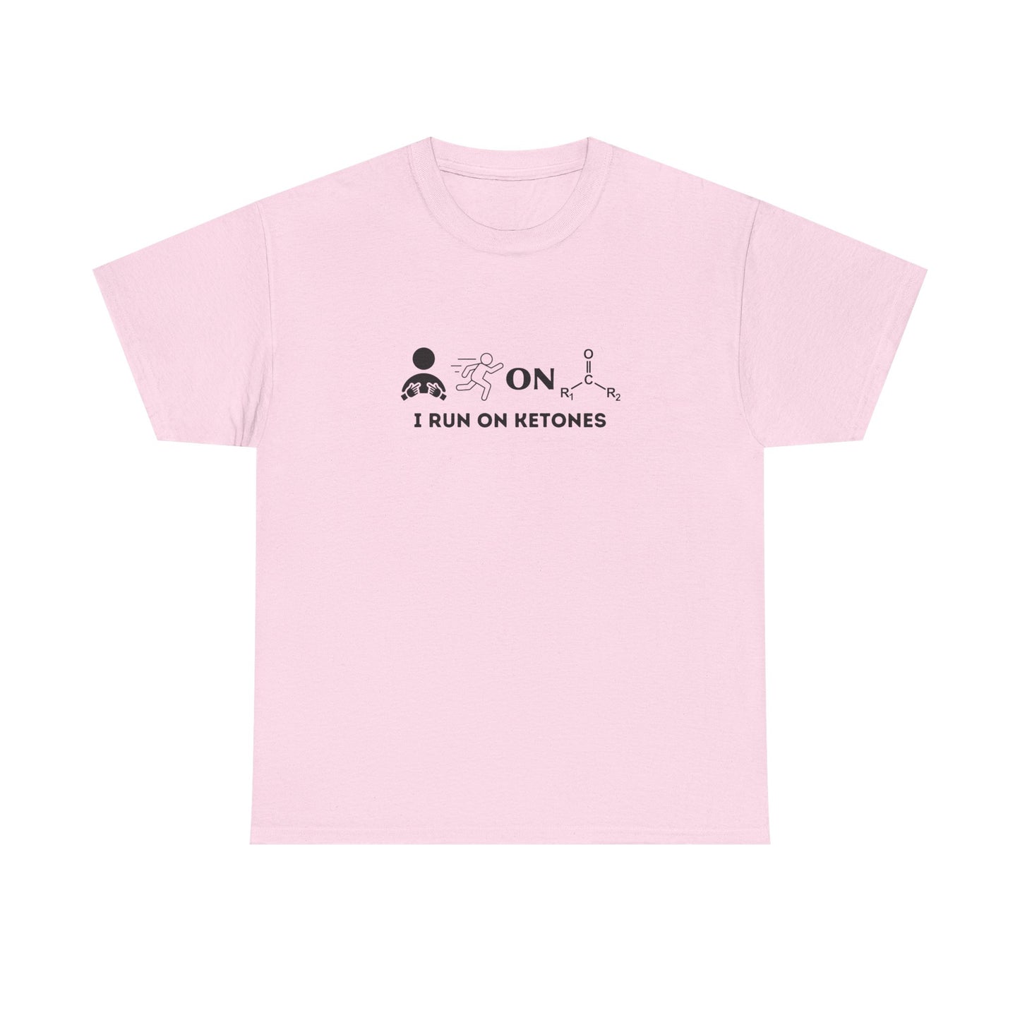 I Run on Ketones- Unisex Heavy Cotton Tee