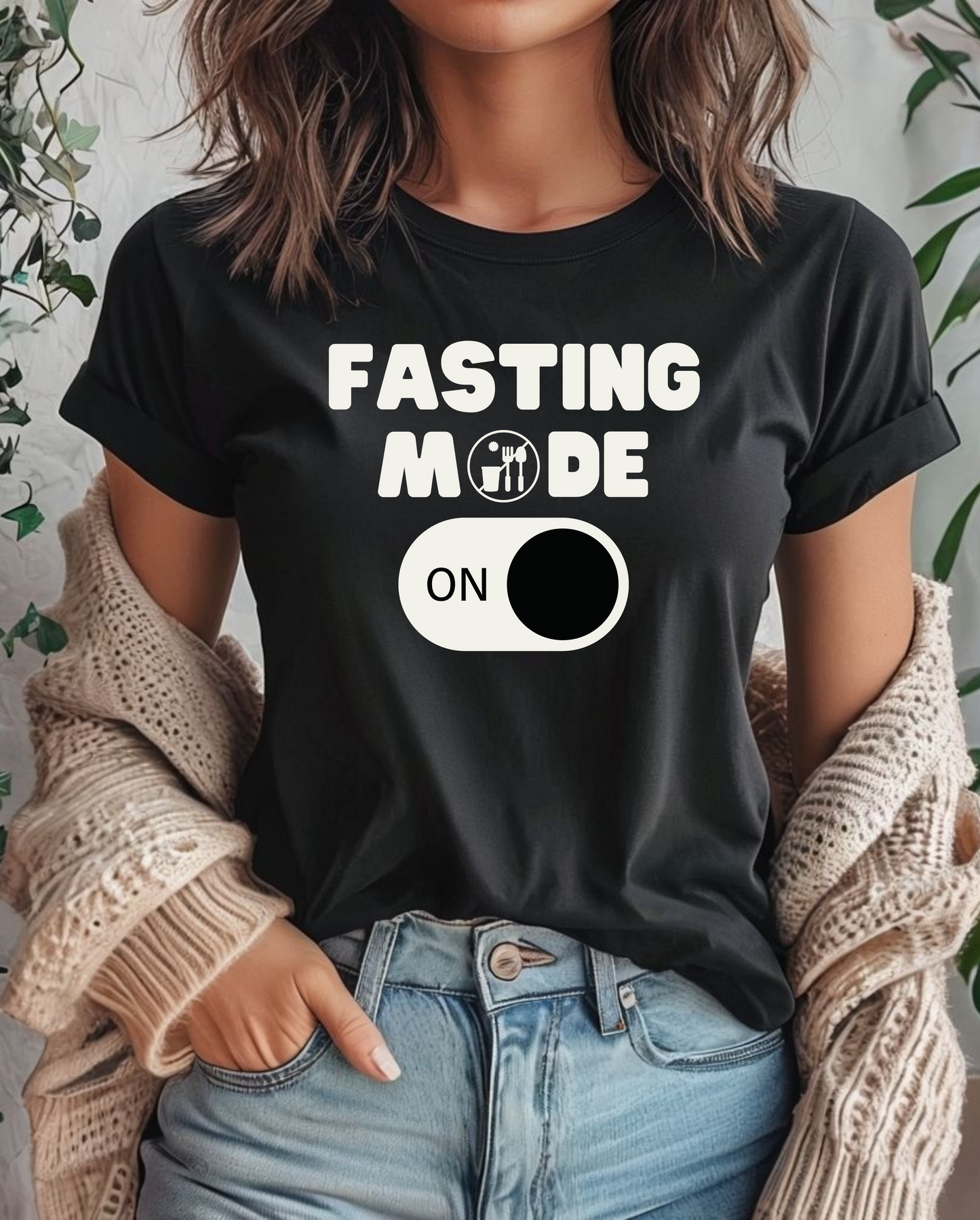 Fasting Mode On - Unisex Heavy Cotton Tee