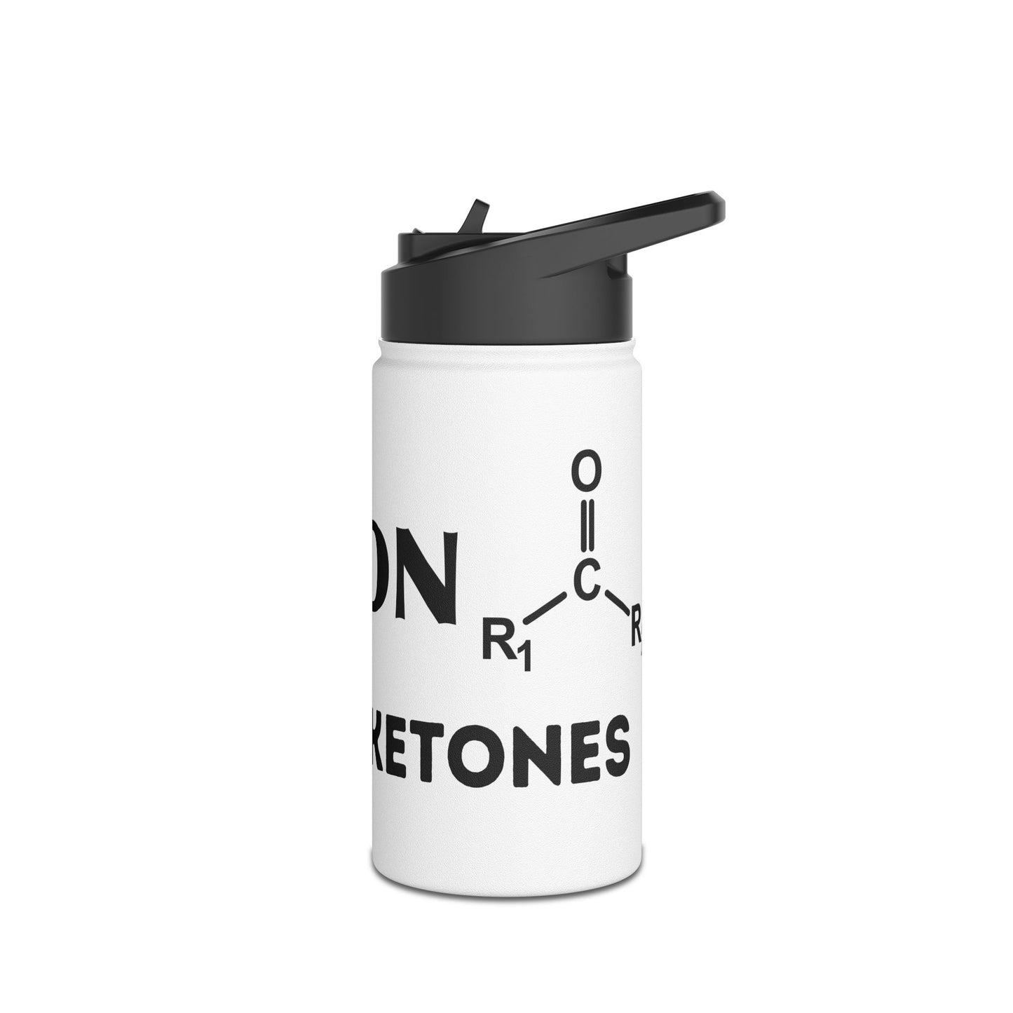 I Run on Ketones - Stainless Steel Water Bottle, Standard Lid