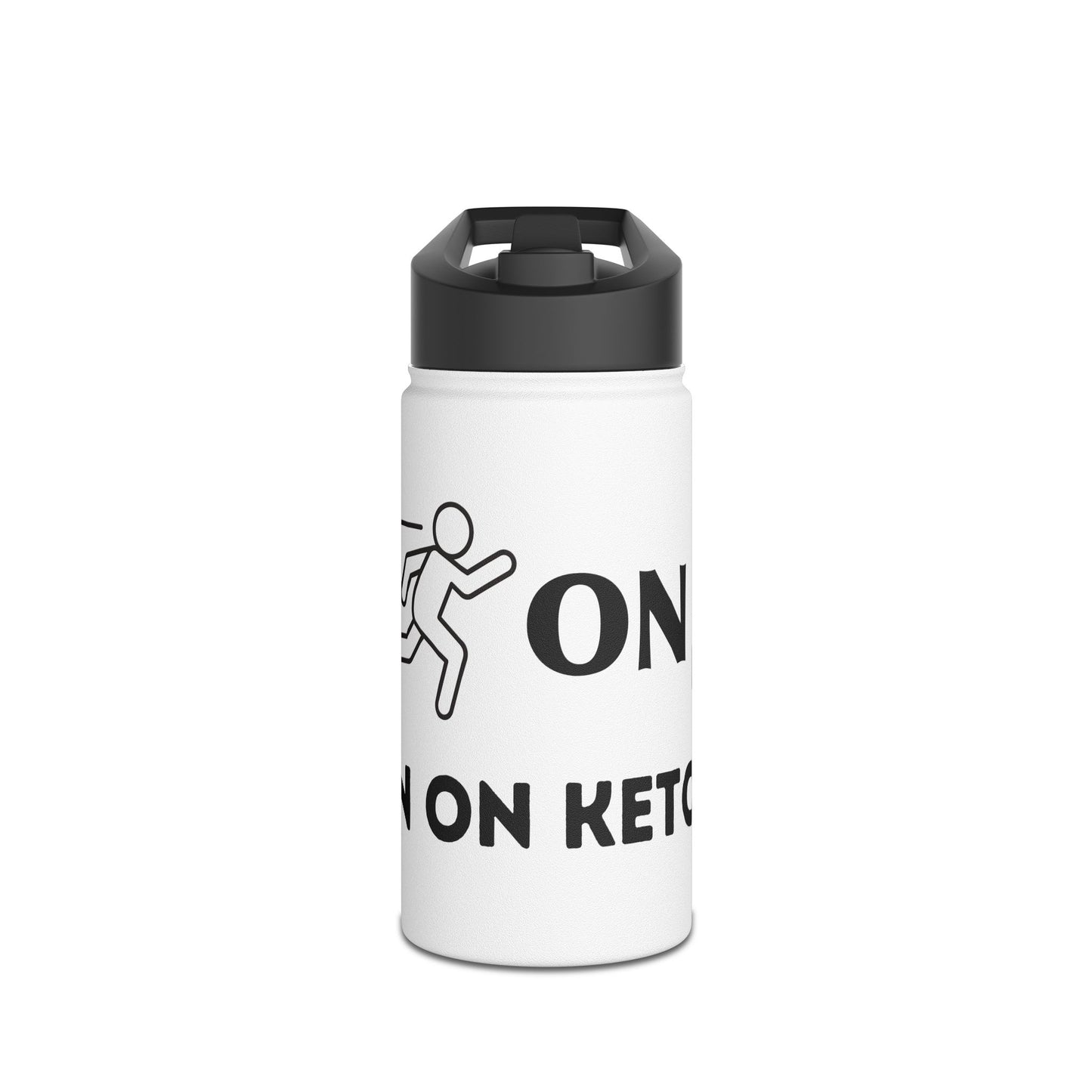 I Run on Ketones - Stainless Steel Water Bottle, Standard Lid