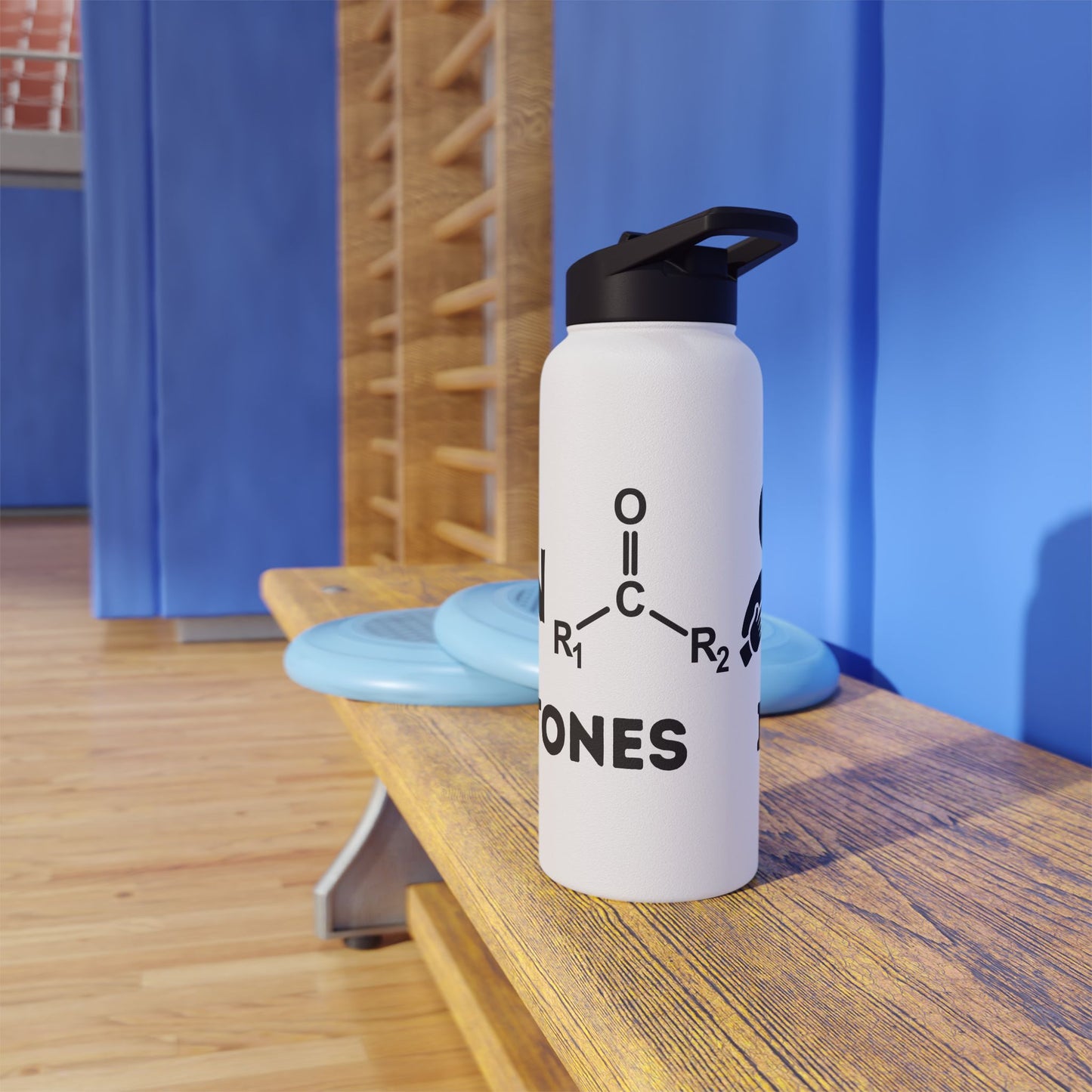 I Run on Ketones - Stainless Steel Water Bottle, Standard Lid