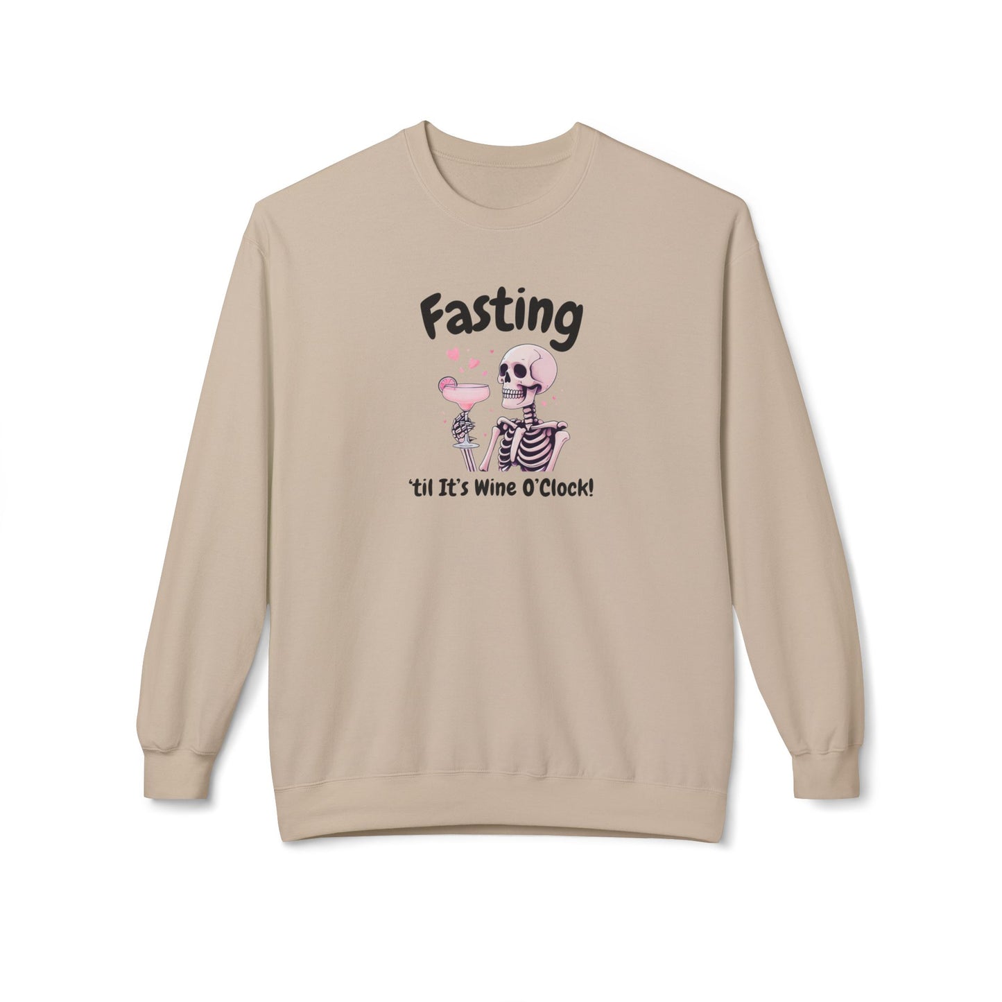 Fasting Until It’s Wine O’Clock -  Crewneck Sweatshirt