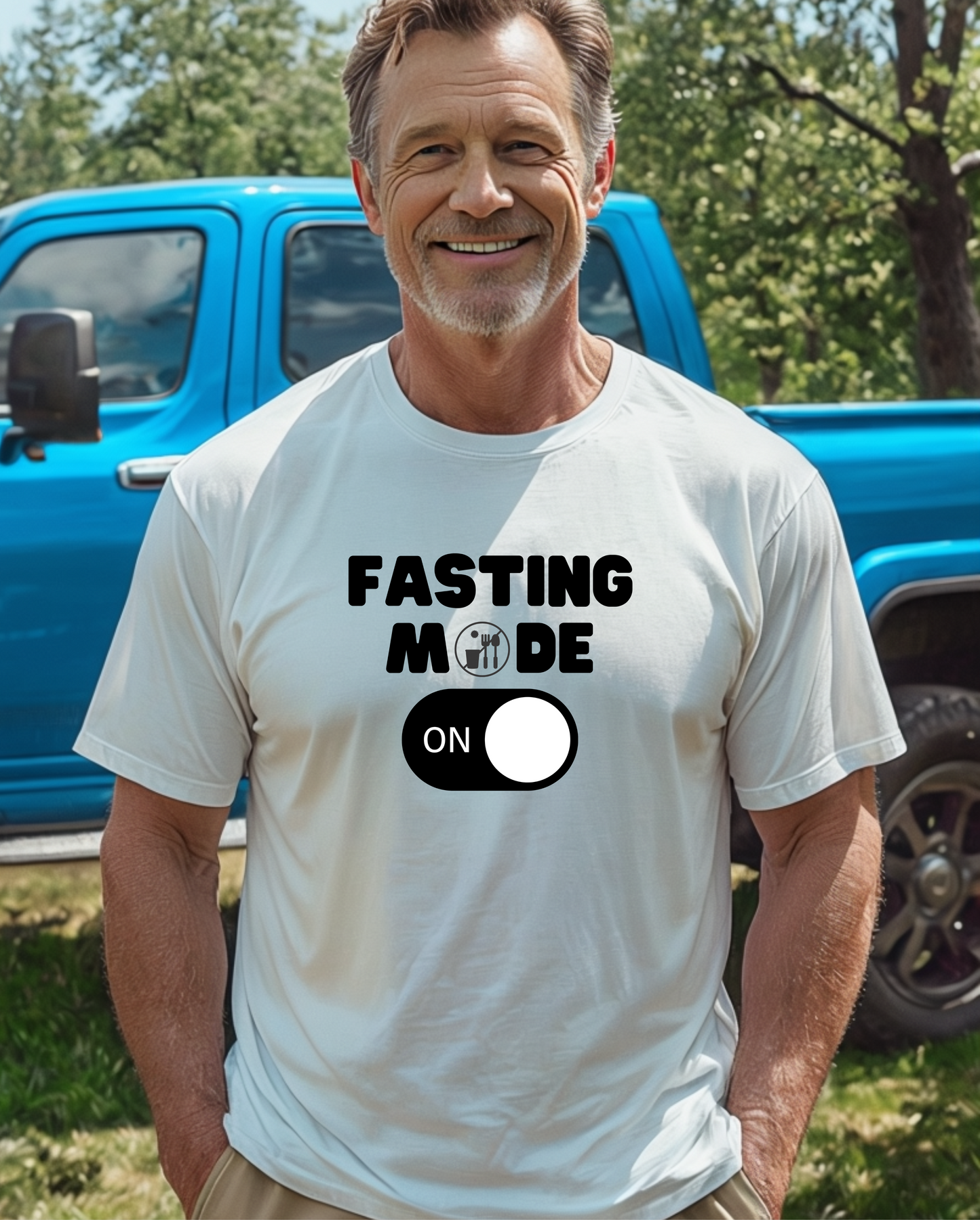 Fasting Mode On - Unisex Heavy Cotton Tee