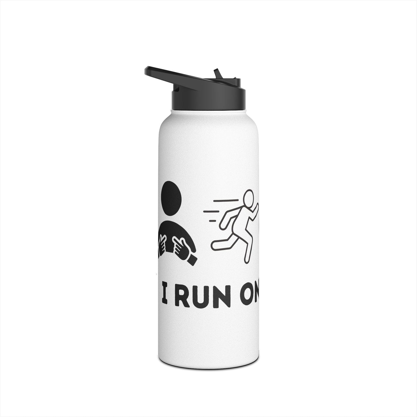 I Run on Ketones - Stainless Steel Water Bottle, Standard Lid