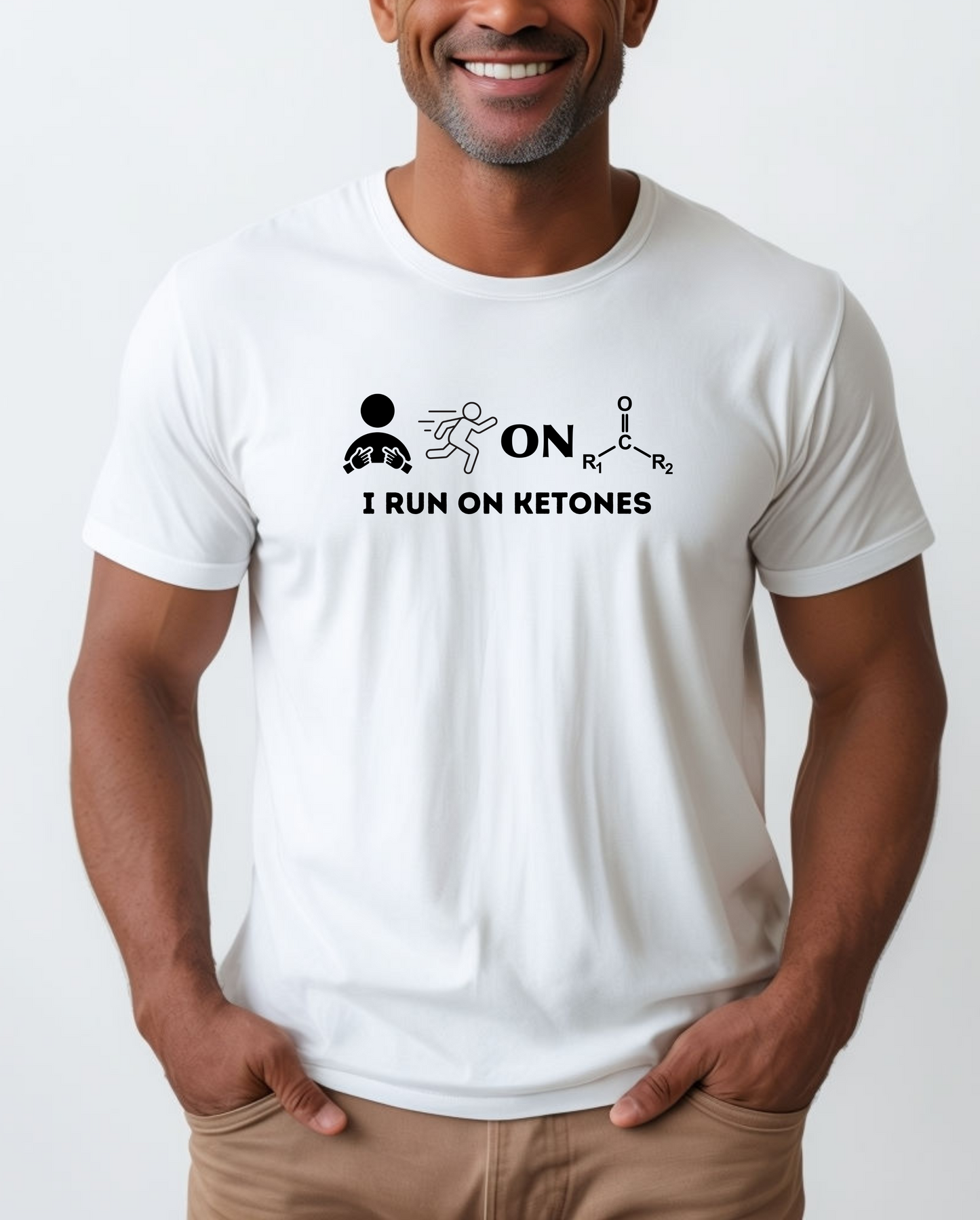 I Run on Ketones- Unisex Heavy Cotton Tee