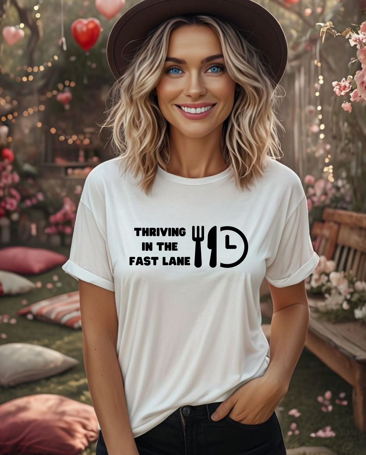 Thriving in the fast lane- Unisex Heavy Cotton Tee