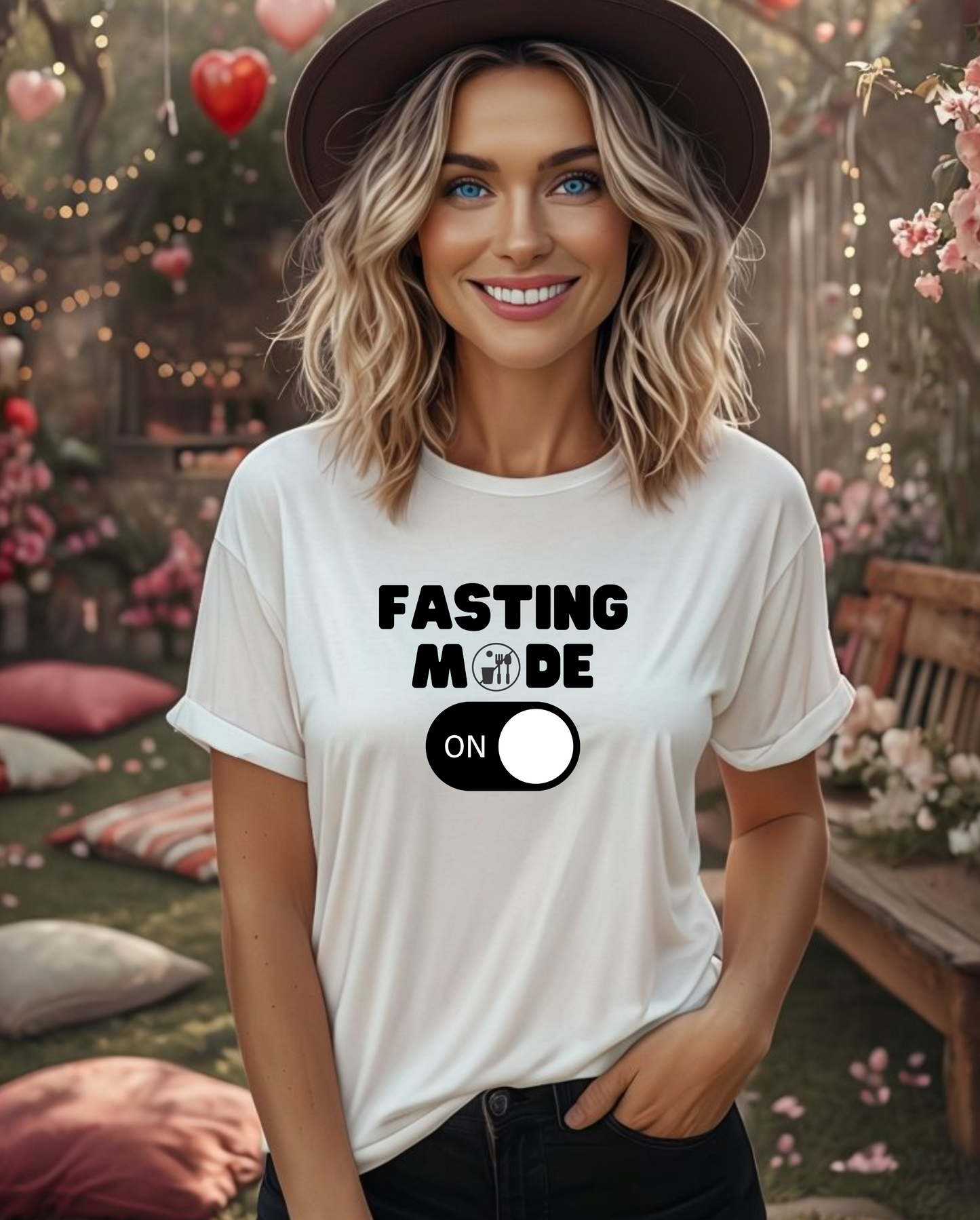 Fasting Mode On - Unisex Heavy Cotton Tee