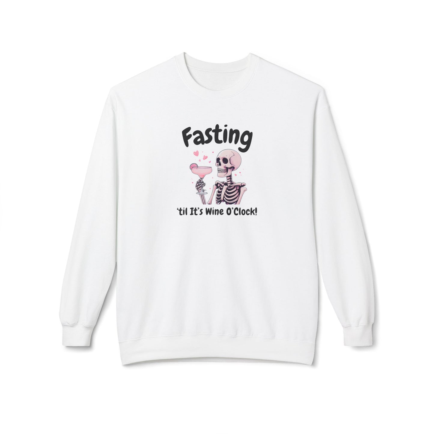 Fasting Until It’s Wine O’Clock -  Crewneck Sweatshirt