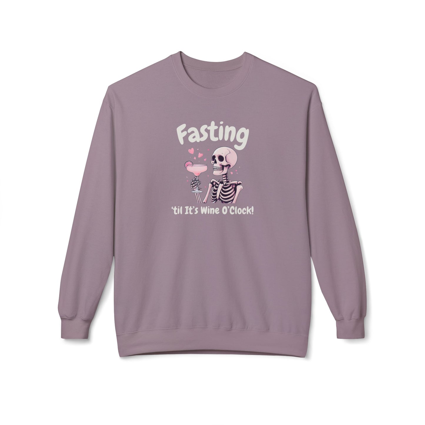 Fasting Until It’s Wine O’Clock -  Crewneck Sweatshirt