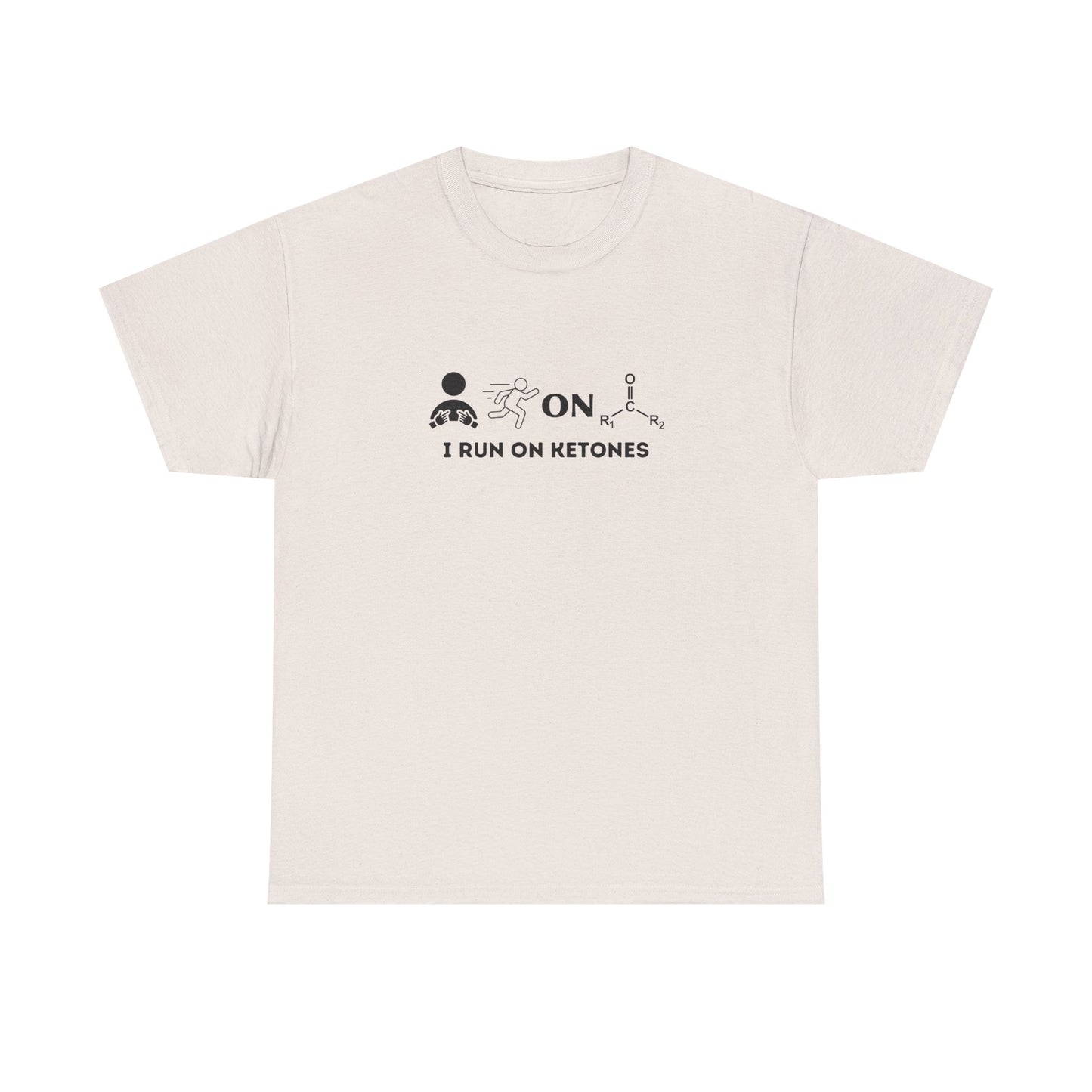 I Run on Ketones- Unisex Heavy Cotton Tee