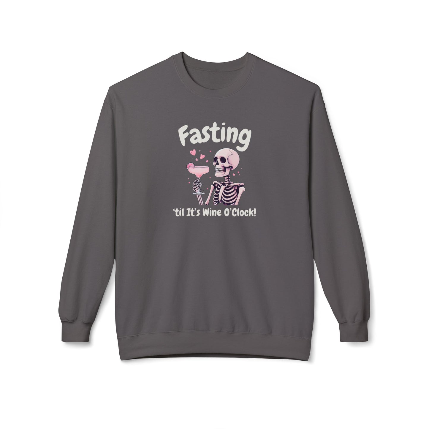 Fasting Until It’s Wine O’Clock -  Crewneck Sweatshirt