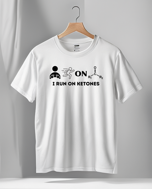 I Run on Ketones- Unisex Heavy Cotton Tee