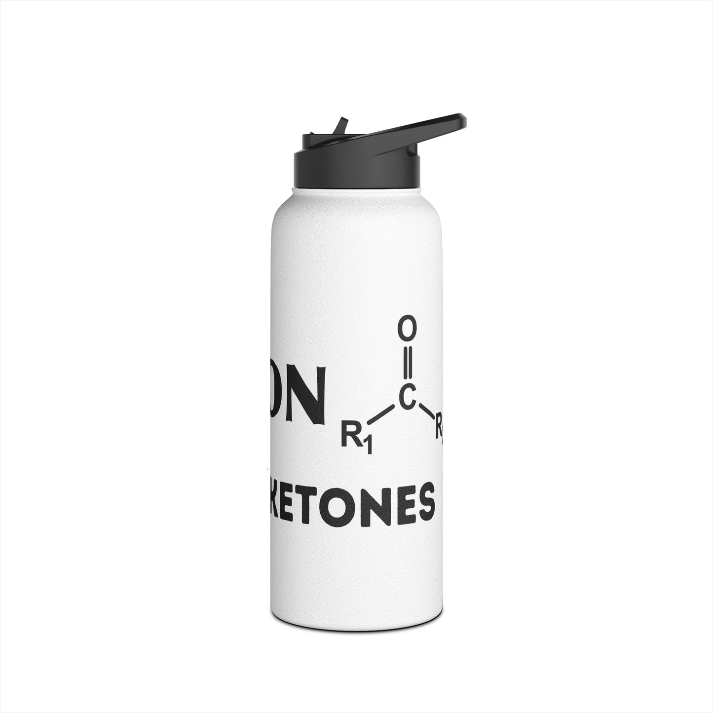 I Run on Ketones - Stainless Steel Water Bottle, Standard Lid