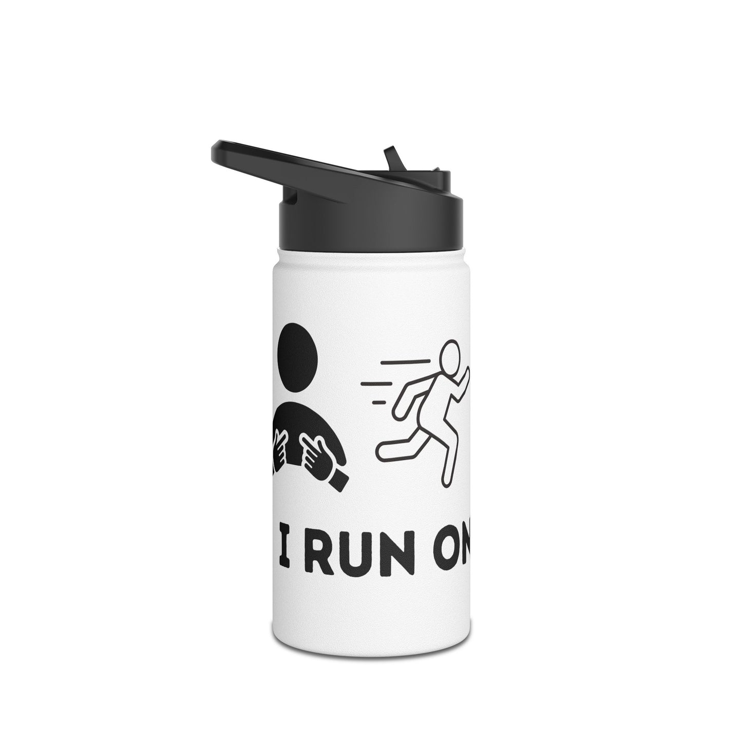 I Run on Ketones - Stainless Steel Water Bottle, Standard Lid